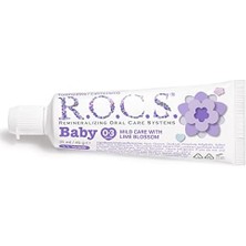 Store Fullf R.o.c.s. Rocs Baby 0-3 Yaş Florürsüz Bebek Diş Macunu - Ihlamur Özlü - 45G