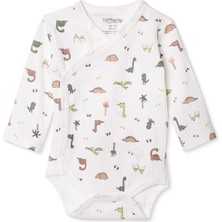 Tiffany Erkek Bebek Zıbın Body Interlok V Yaka Uzun Kol