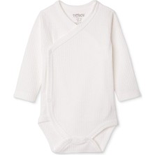 Tiffany Unisex Zıbın Body Interlok V Yaka Uzun Kol