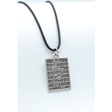 IDR Pink Floyd The Wall Gümüş Kaplama Deri İp Kolye