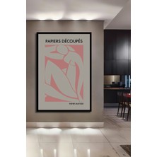 Teona Ahşap Çerçeve Görünümlü Henri Matisse Papiers Découpés Ahşap Mdf Dekoratif Tablo Dikdörtgen Tablo