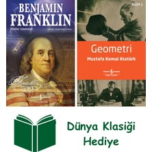 İş Bankası Kültür Yayınları Benjamin Franklin + Geometri + Dünya Klasiği Hediye