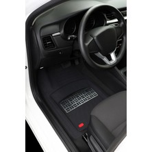 Universal Volkswagen Caddy 2009 Uyumlu Havuzlu Ünıversal Pro Lıne Oto Paspas Siyah - Gri