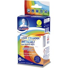 Highgenic Leke Çıkarma Mendili 10'lu Kutu 1 kg Limon Kokusuyla Anti Alerjik Özellikte