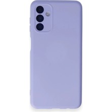 Samsung Galaxy A14 4g Kılıf Nano Içi Kadife Silikon - Lila - FKU4732-3157