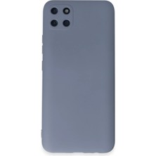 Realme C11 Kılıf Nano Içi Kadife Silikon - Gri - FKU7498-1830