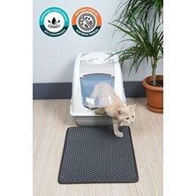 EvaCat (40X55 Cm) Kedi Tuvalet Önü Paspası Kedi Kumu Paspası Kedi Matı