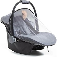 Morport Bebek Oto & Puset Cibinliği Beyaz Polyester Malzeme ile Konforlu Tasarım ve Kolay Kurulum