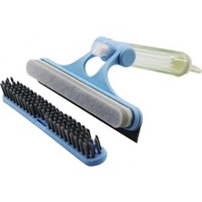 Marsilyan 3İN1 CAMSİL CAM ÇEK - SÜNGER - FIRÇATEMİZLİK ALETİ OYNAR BAŞLIK - SPREYLİ SU HAZNELİ SAP (K95)