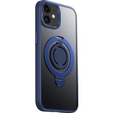 iPhone 12 Avatar 360 Dönen Magsafe Kapak - Lacivert - FKU4448-4615