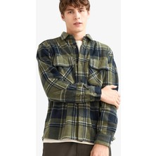DeFacto Regular Fit Kareli Polar Gömlek F0104AX25WN