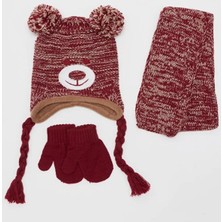 Laviyonsa Kız Çocuk ve Bebek Atkı & Bere & Eldiven Takımı