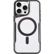 iPhone 14 Pro Max Kılıf Boyi Magsafe Silikon Kapak - Siyah - FKU4121-2565