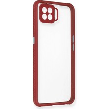 Oppo A73 Kılıf Miami Şeffaf Silikon - Fuşya - FKU1943-7557