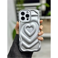 Go Aksesuar Iphone 14 Promax ve 15 Promax Uyumlu 3D Mat Kabartma Esnek Silikon Kılıf