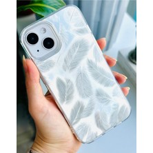 Go Aksesuar Iphone 13 - 14 - 15  Uyumlu Shine  Tüy Renk Geçişli Parlak  Tasarımlı Silikon  Kılıf