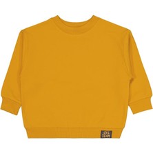 Civil Boys Hardal Renkli Cvl Team Sweatshirt Uzun Kollu Erkek Çocuk 2-5 Yaş Oversize Kesim