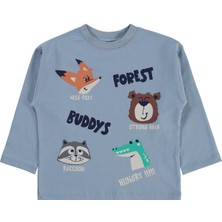 Civil Boys Fores Buddy Baskılı 2-5 Yaş Sweatshirt