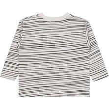 Civil Boys Çizgili Canavar Baskılı 2-5 Yaş Sweatshirt