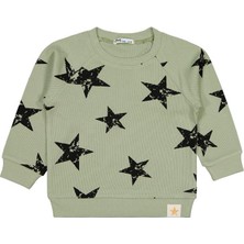 Civil Boys Yıldız Empirme Baskılı 2-5 Yaş Sweatshirt