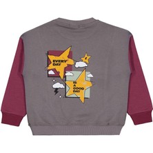 Civil Boys Every Day Yıldız Baskılı 6-9 Yaş Sweatshirt