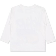 Civil Boys Tokyo Ekru Araba Baskılı Uzun Kollu Sweatshirt 2-5 Yaş Erkek Çocuk İçin Oversize