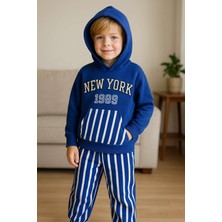 Nakış Detaylı Iki Iplik Kapüşonlu  Eşofman Takımı