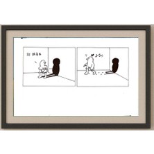 Karikatural Ren Yide 29X21CM Orijinal Karikatür Tablo