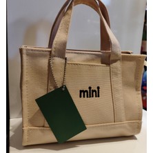 Ada Çanta Kırtasiye Kadın Kanvas El ve Omuz Çantası Mn