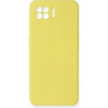 Oppo A73 Kılıf Nano Içi Kadife Silikon - Sarı - FKU8347-9198