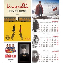 Halk Kitabevi Bekle Beni ve Bak Işte Bahar Geldi - Kalpaklı Ajanda - Sakarya Duvar Takvimi