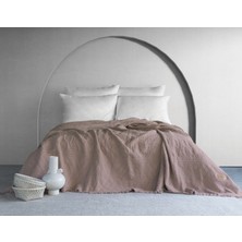 Dantela Lumia Etnik Desen Yatak Örtüsü - Pudra