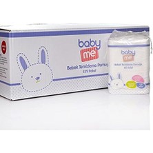 Baby Me 15X60 Adet Bebek Temizleme Pamuğu Vegan ve Alkol İçermeyen Hafif Yapılı Malzeme