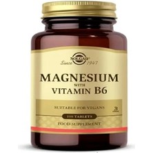 Solgar Magnesium Vitamin B6 100 Tablet