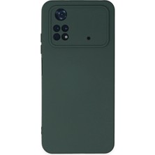Xiaomi Poco M4 Pro 4g Kılıf Nano Içi Kadife Silikon - Koyu Yeşil - FKU3231-5057