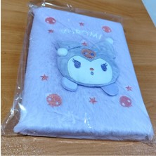 Ada Çanta Kırtasiye A5 Boyutunda Kuromi Figürlü Peluş Çizgili Çok Amaçlı Defter AD59350