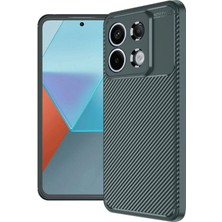 Xiaomi Redmi Note 13 Pro 4g Kılıf Auto Focus Karbon Kapak - Koyu Yeşil - FKU4145-7868