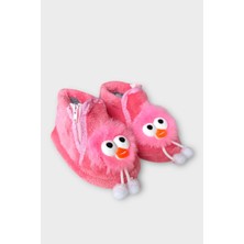 Liger Çocuk Sevimli Baykuş Figürlü Panduf Pudra