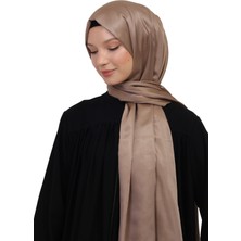 Manolyaşal İslamic Hijab Çift Taraflı Düz Jakar Şal – Parlak & Mat Dokulu, Özel Gün Şalı, Düz Renk