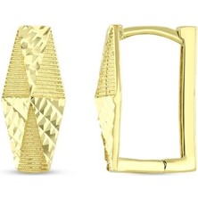 Assos Pırlanta Altın Tasarım Küpe - 14K