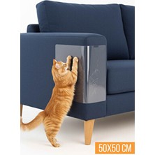 50X50CM Kedi Koltuk Tırmalama Koruyucu Mobilya Tırmalama Önleyici Bandı Şeffaf Yapışkanlı
