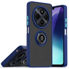Realme C75 4g Kılıf Montreal Yüzüklü Silikon Kapak - Lacivert - FKU5991-4243