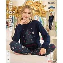 Aydoğan Kadın Termal Lacivert Renk Pijama Takımı T-240574