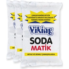 Viking Toz Soda Matik 500 gr 3 Adet Ultra Temizlik ve Leke Çıkarma Gücü ile