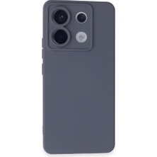 Techno Guru Poco X6 Kılıf Içi Kadife Kaplı Nano Silikon Kapak - Gri