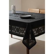 Jumbo Jakar Siyah Sıvı Itici Leke Tutmaz Masa Örtüsü 160X220 cm