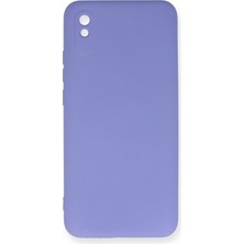 Xiaomi Redmi 9A Kılıf Nano Içi Kadife Silikon - Lila - FKU7045-2692
