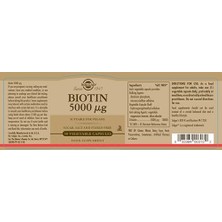 Solgar Biotin 5000 Mcg 1 Paket(1 x 1 Stück)