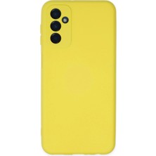 Samsung Galaxy M23 Kılıf Nano Içi Kadife Silikon - Sarı - FKU9470-1427