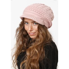 Laviyonsa Triko Örme Çift Kat Vizörlü Bere